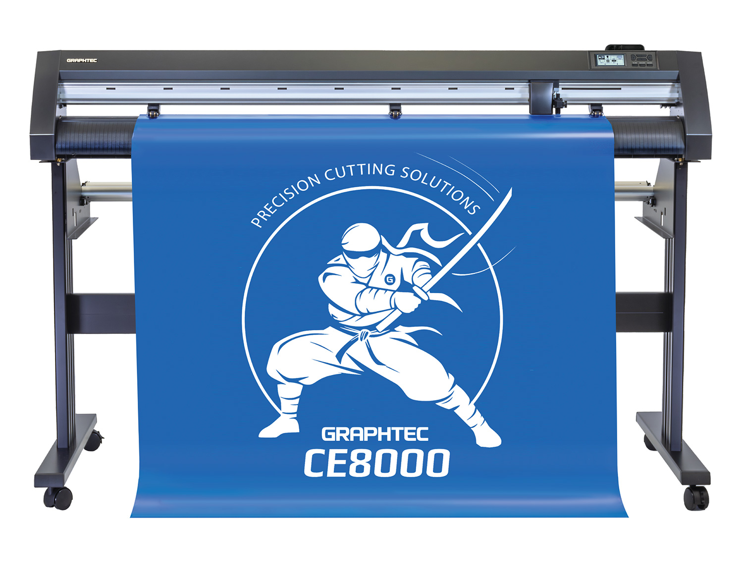 CE8000-130-Front-Media-web Graphtec CE8000 with front basket